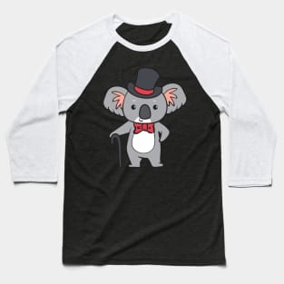 Koala - with cylinder and walking stick Baseball T-Shirt